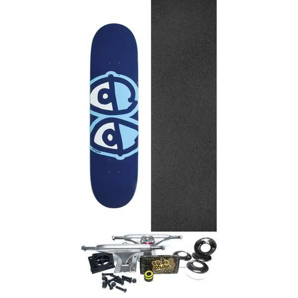 Krooked Skateboards Eyes Easyrider Blue Skateboard Deck - 8.38" x 32.25" - Complete Skateboard Bundle